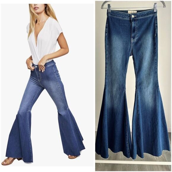 Free People Denim - Free People Women's Just Float On Flare 25 EUC
